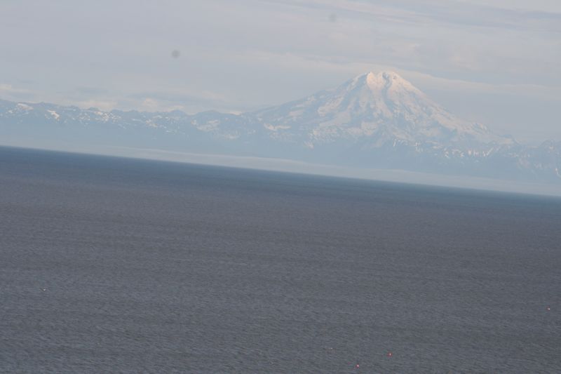 Blick auf die Vulkane der Kachemak Bay