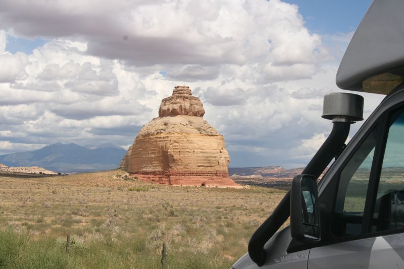 Church Rock in Utah, steht da so am Rande des Highways